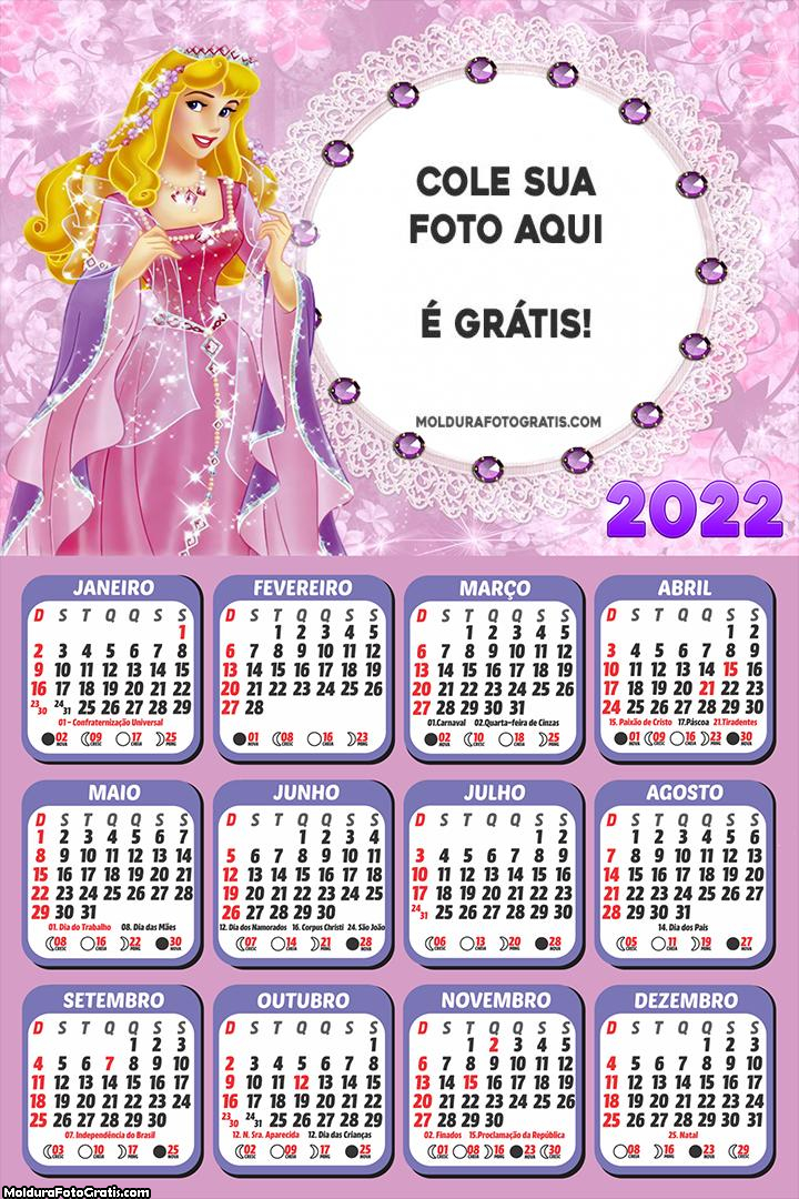 Calendário Aurora Disney 2022