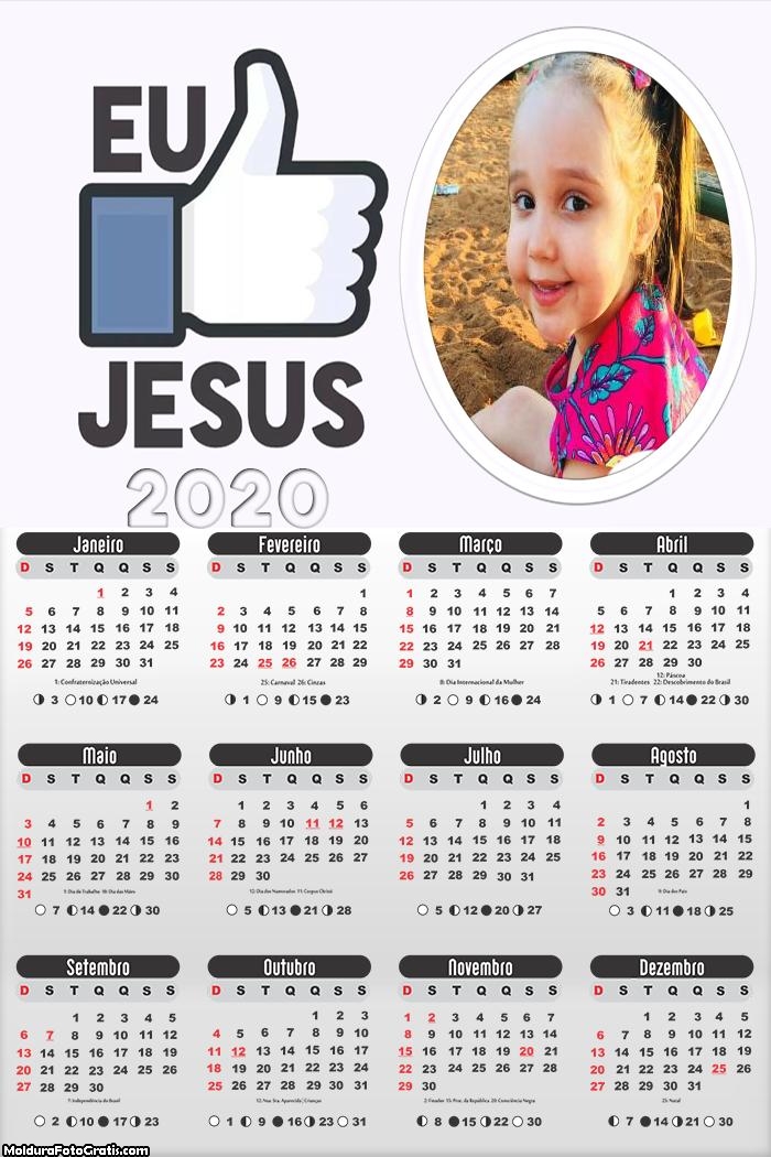 Calendário Eu Curto Jesus 2020