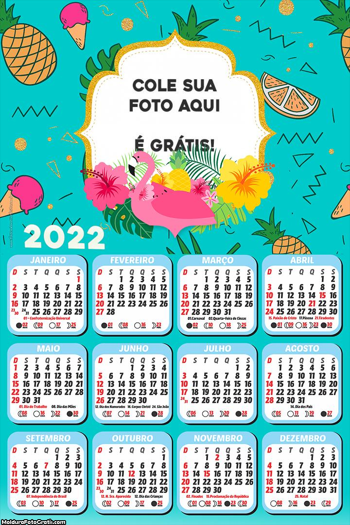 Calendário Flamingo 2022