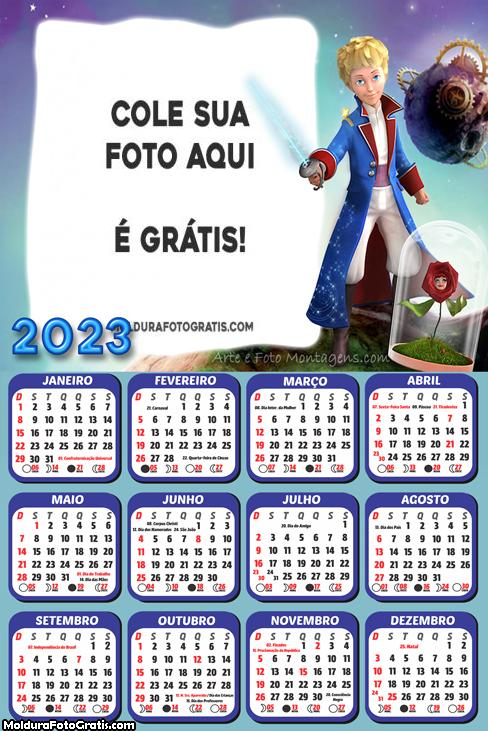 Calendário O Pequeno Príncipe 2023