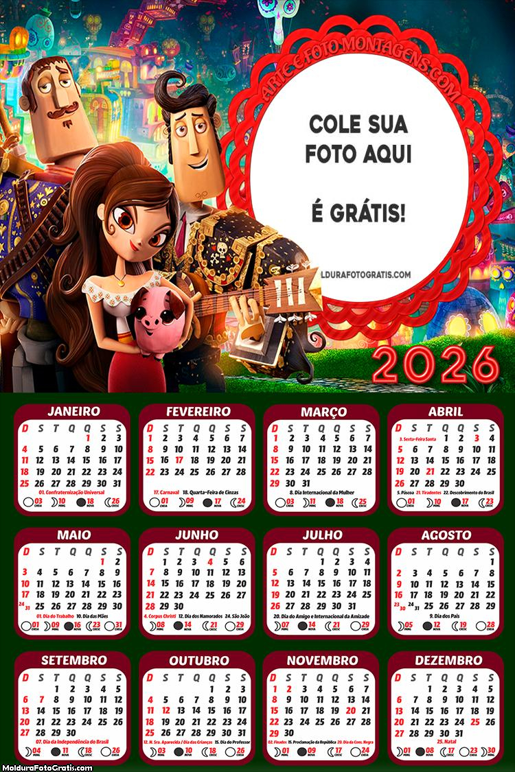 Calendário Festa No Céu 2026