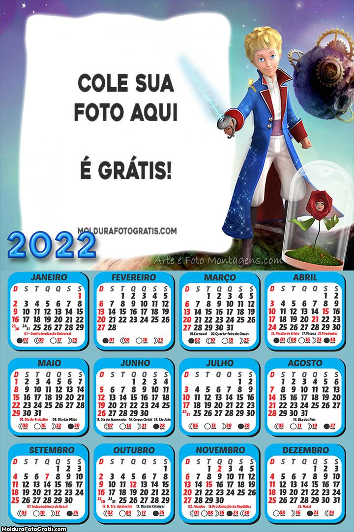 Calendário O Pequeno Príncipe 2022