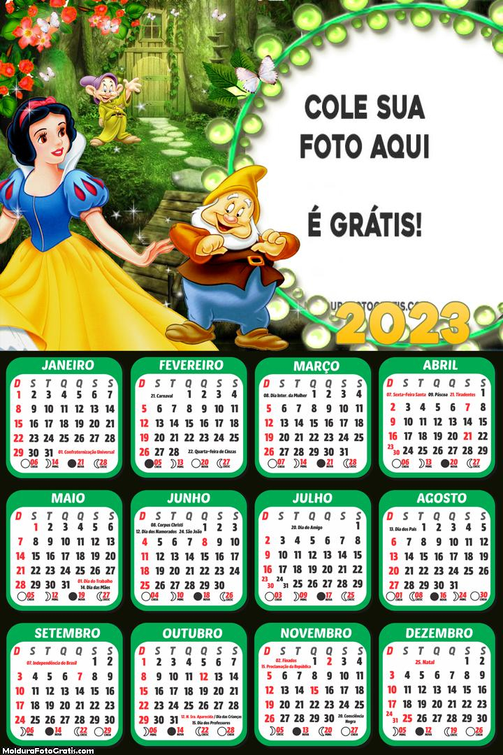 Calendário Branca de Neve e Sete Anões 2023