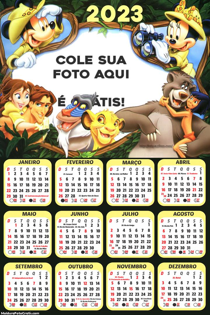 Calendário Mickey Safari 2023