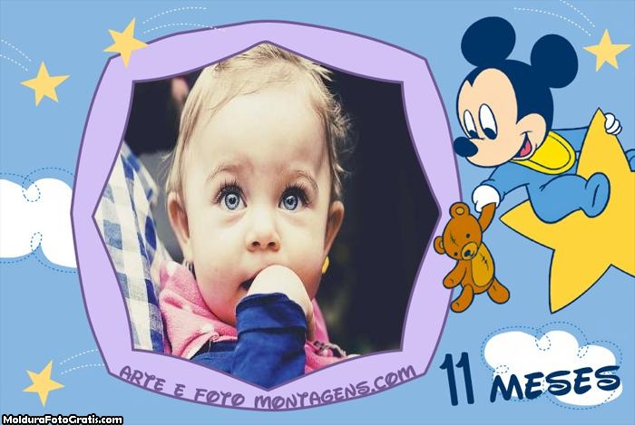 Mickey Baby 11 Meses Moldura