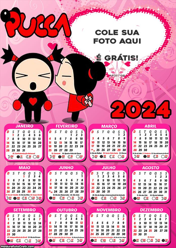 Calendário Pucca 2024