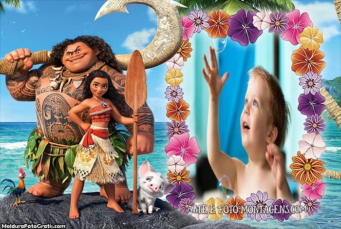 Montagem de Foto da Moana