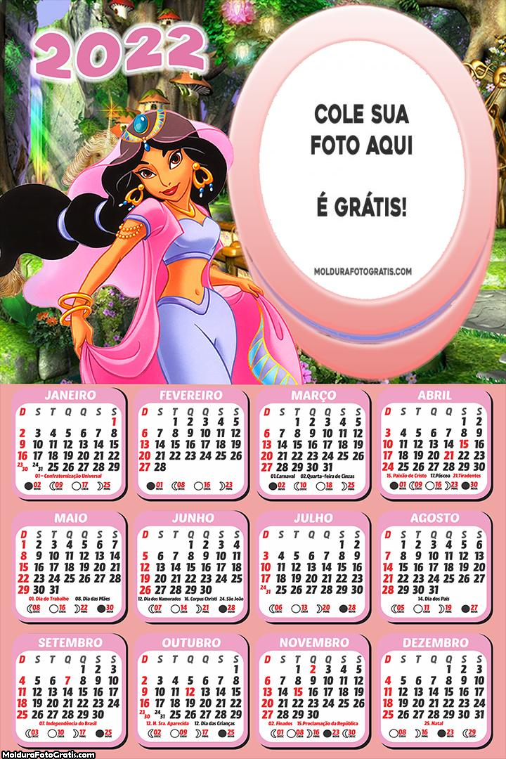 Calendário Jasmine 2022