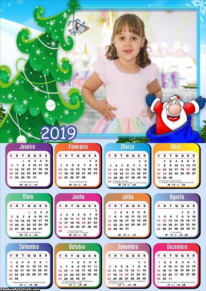 Calendário Infantil do Papai Noel 2019