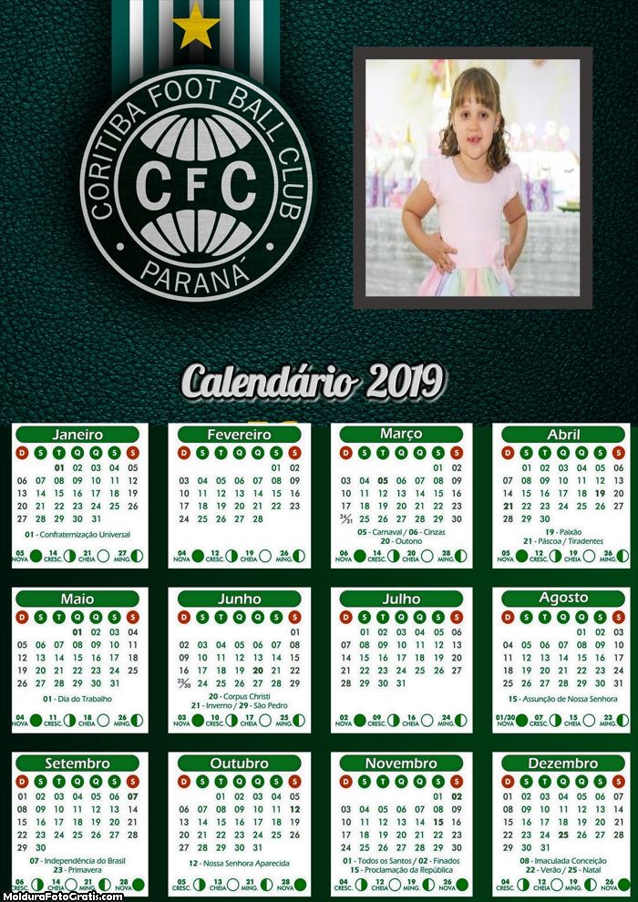 Calendário do Coritiba 2019