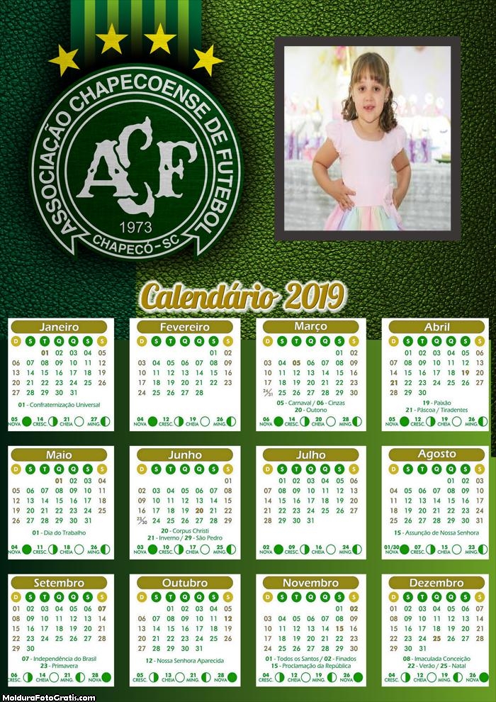 Calendário da Chapecoense 2019