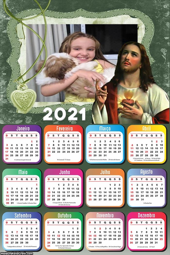 Calendário Senhor Jesus Cristo 2021