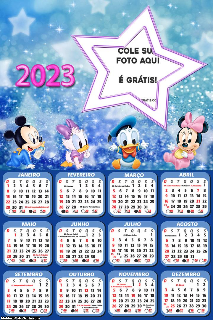 Calendário Disney Baby 2023