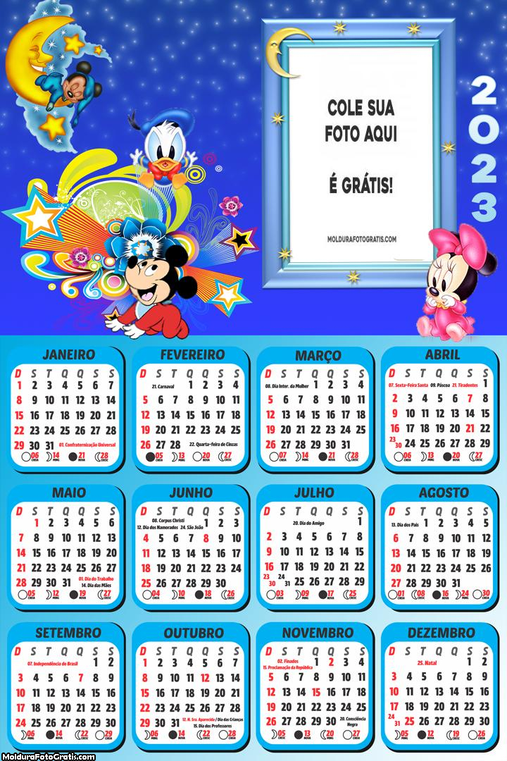 Calendário Disney Bebê 2023