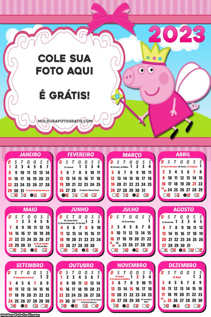 Calendário Peppa Pig Fadinha 2023