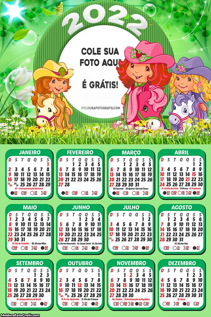 Calendário Moranguinho e Amigas 2022