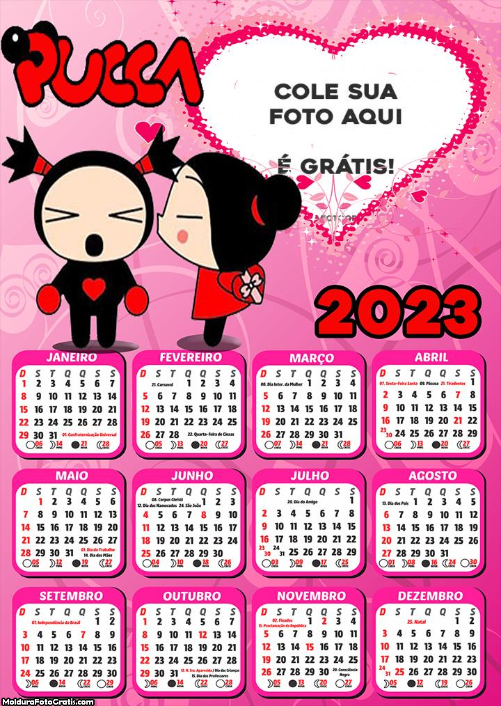 Calendário Pucca 2023