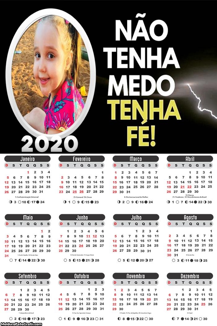 Calendário Tenha Fé 2020