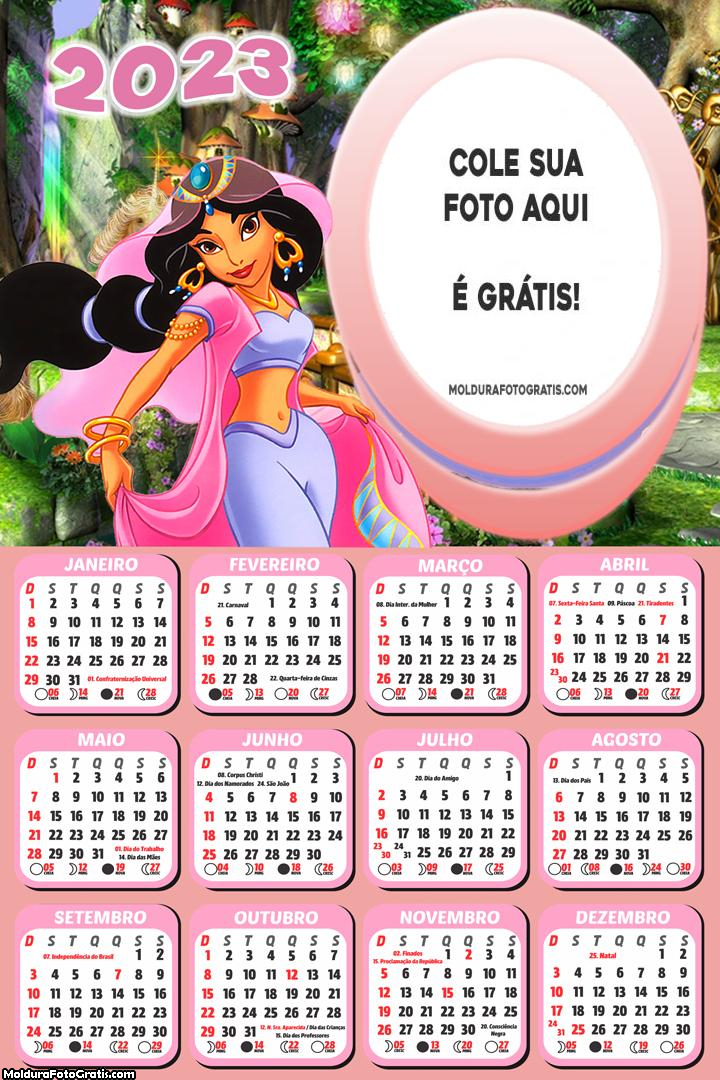 Calendário Jasmine 2023