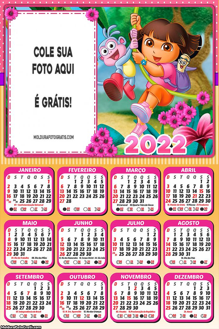 Calendário Dora Aventureira 2022