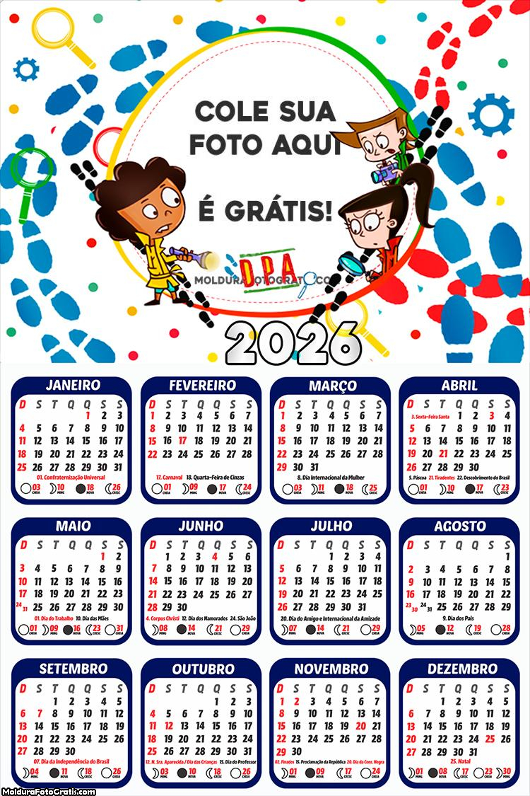 Calendário DPA Desenho 2026
