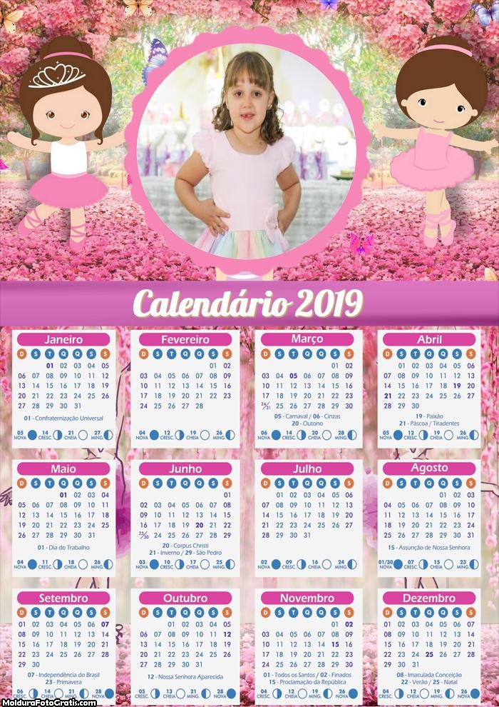 Calendário da Bailarina 2019