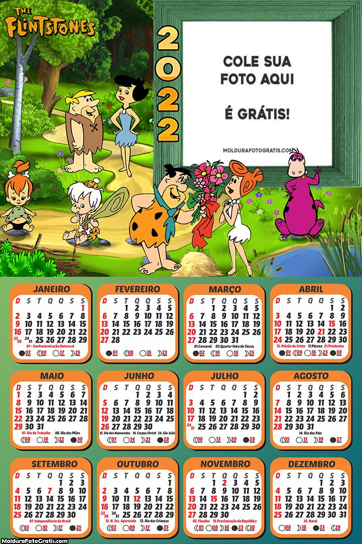 Calendário Os Flintstone Família 2022