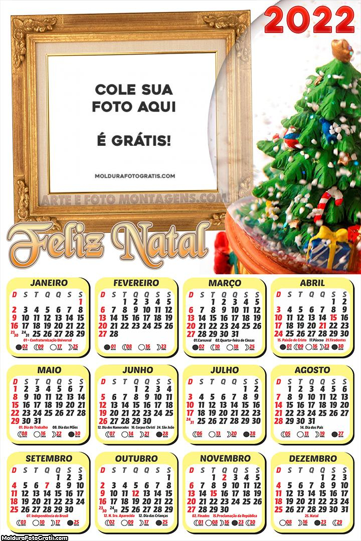 Calendário Bola de Cristal Árvore de Natal 2022