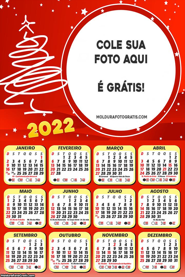 Calendário Efeito Árvore de Natal 2022