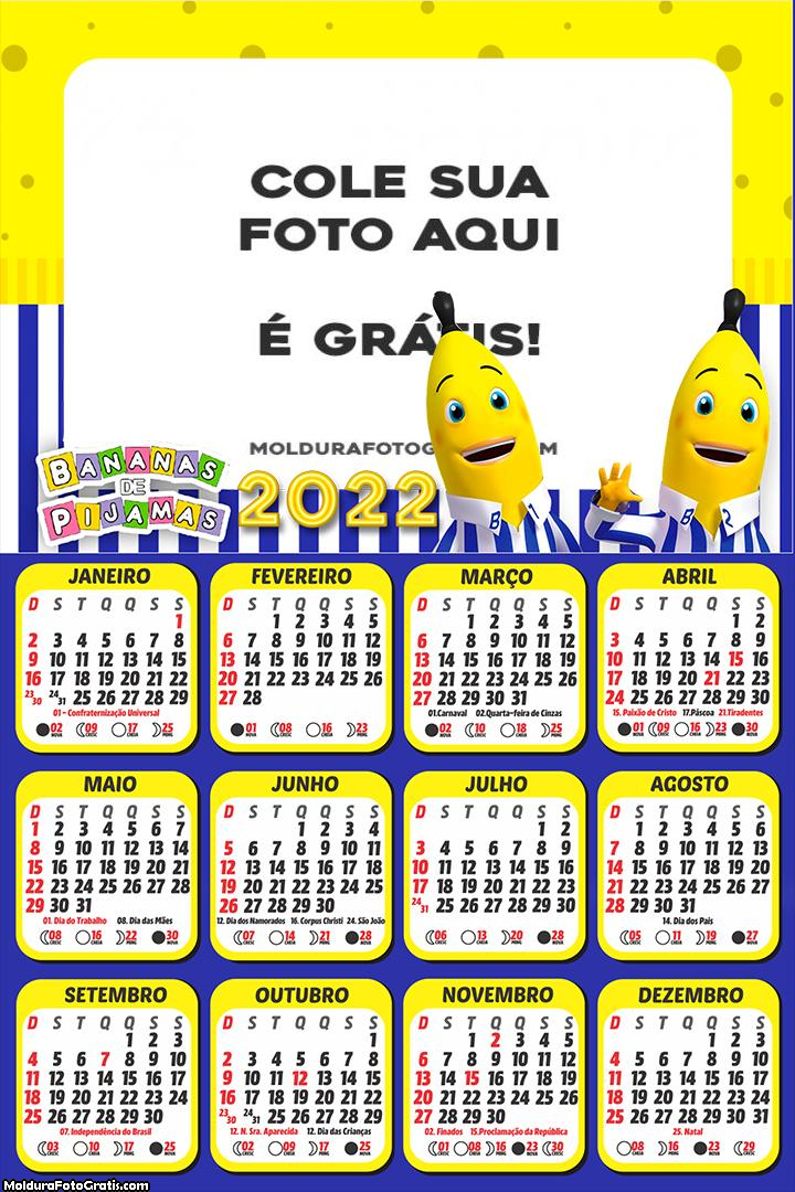 Calendário Banana de Pijamas 2022