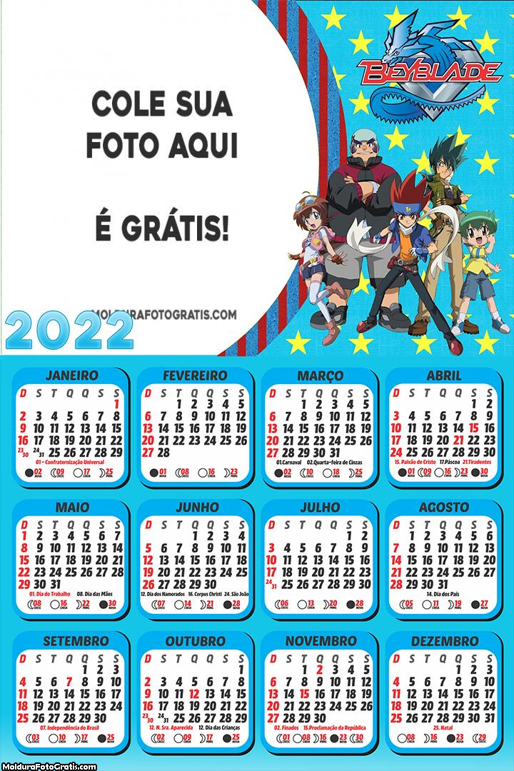 Calendário Beyblade 2022