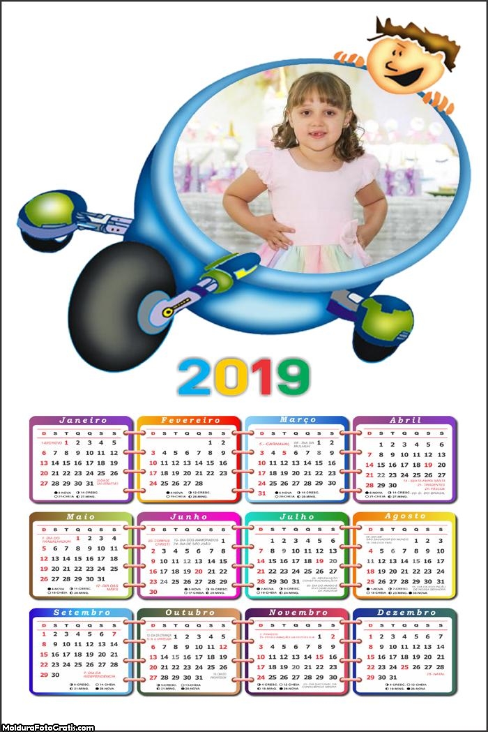 Calendário no Triciclo Infantil 2019