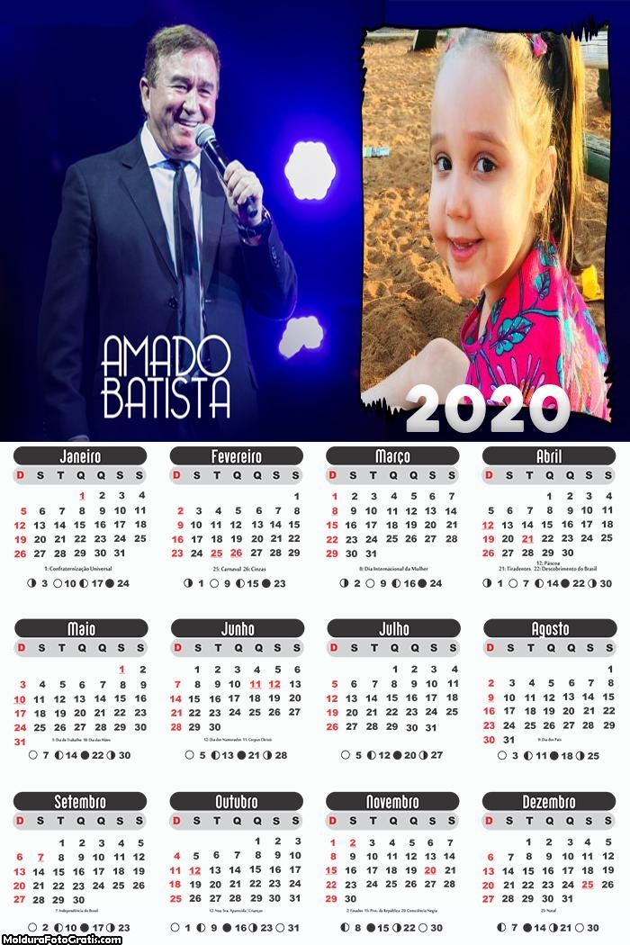 Calendário Amado Batista 2020