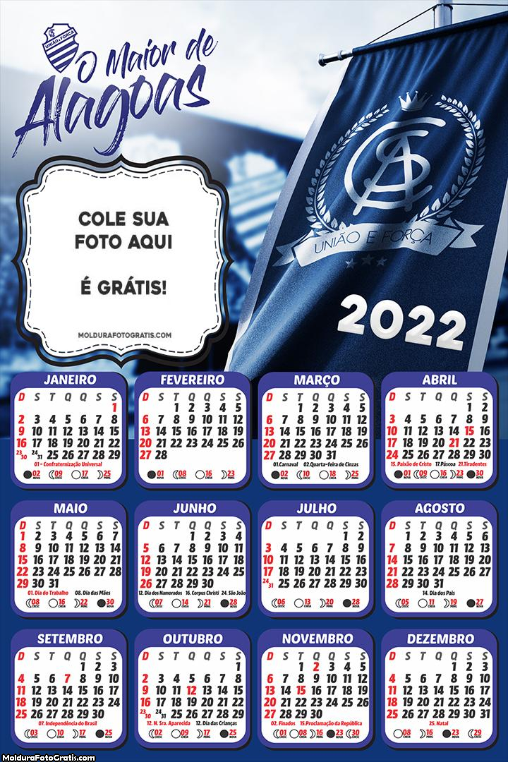 Calendário Alagoas 2022 Time