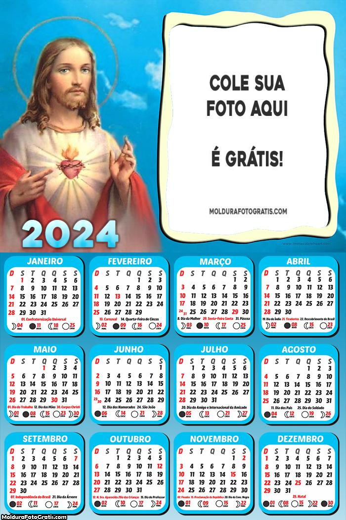 Calendário Jesus Cristo 2024