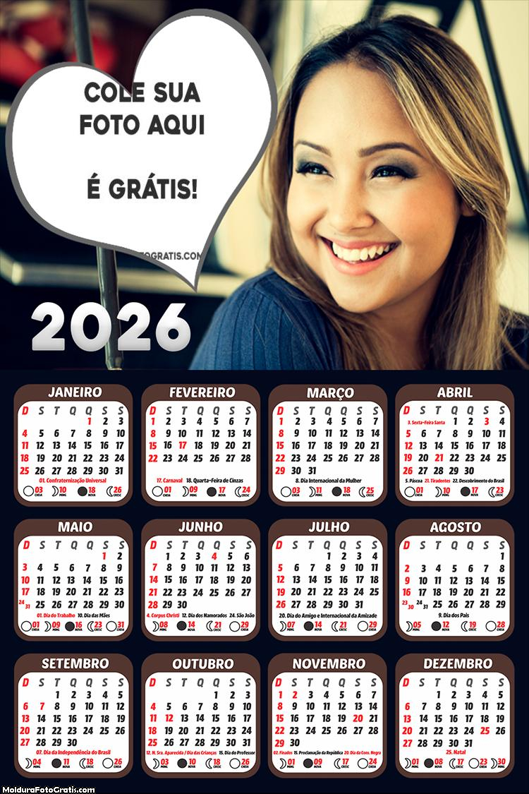 Calendário Bruna Karla 2026