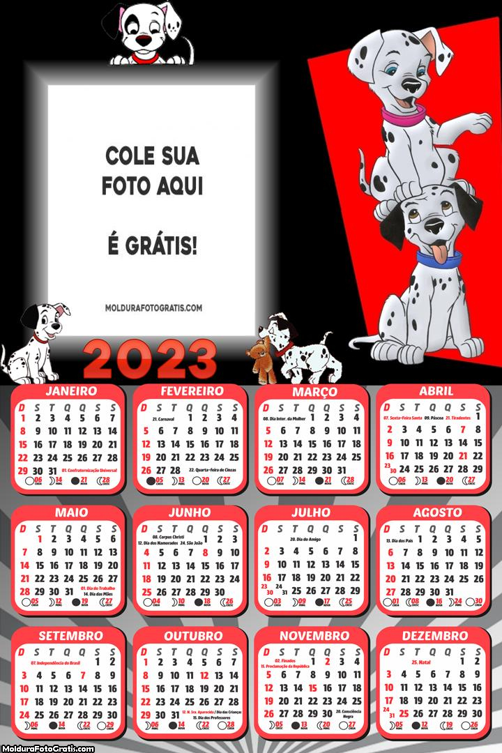 Calendário 101 Dálmatas 2023