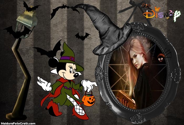 Colagem de Foto Halloween da Minnie