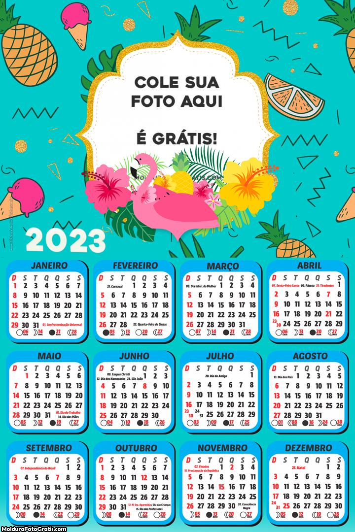 Calendário Flamingo 2023