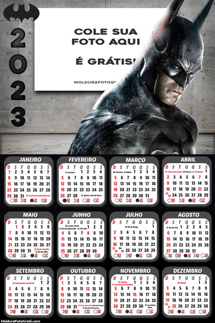Calendário Batman Filme 2023
