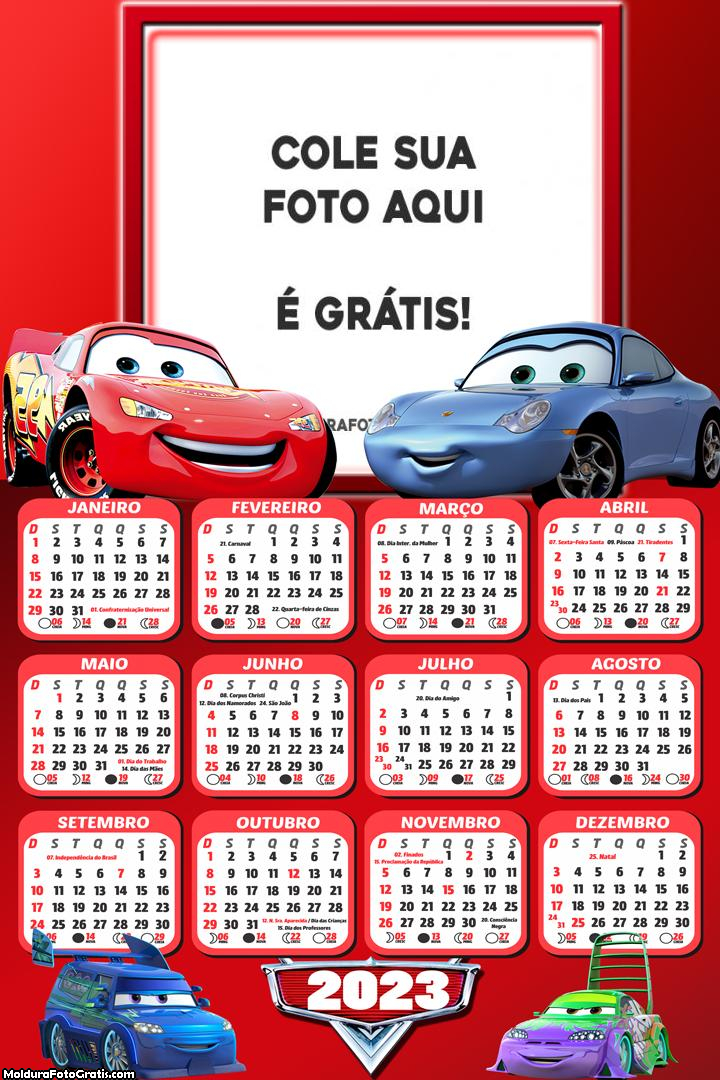 Calendário Cars 2023