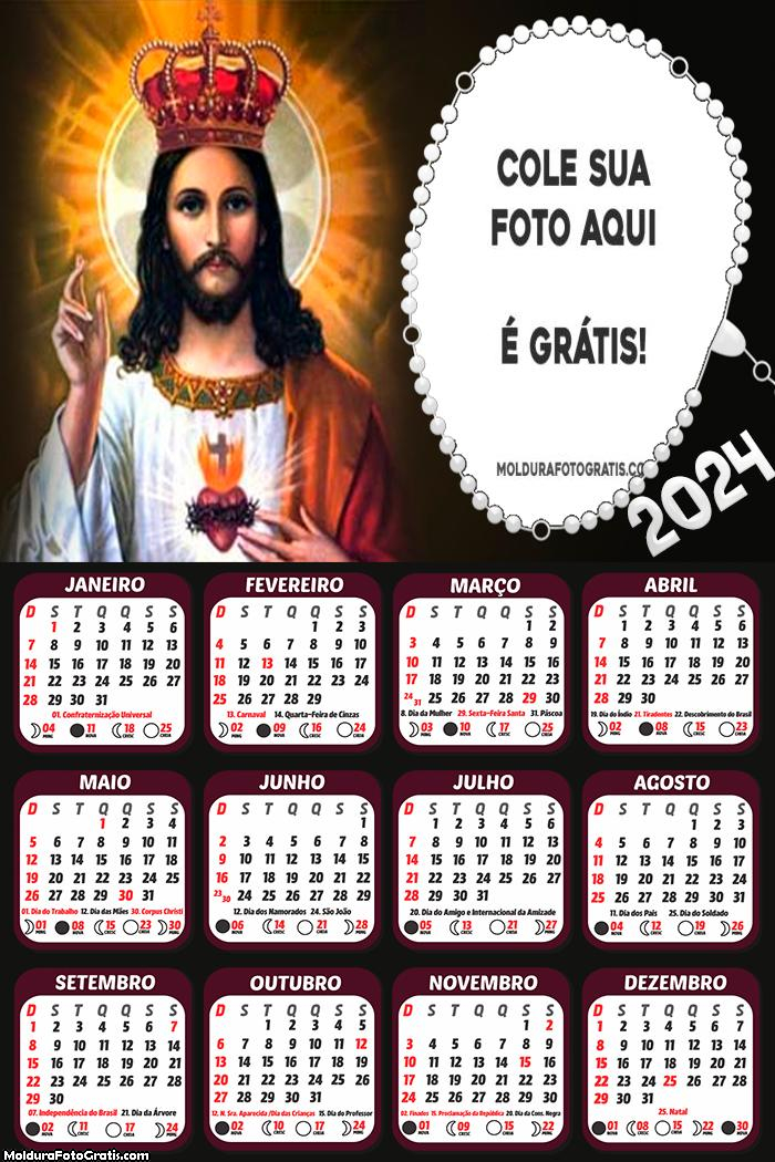 Calendário Jesus 2024