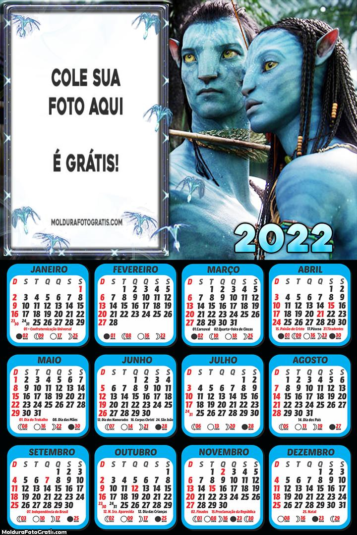 Calendário Avatar 2022