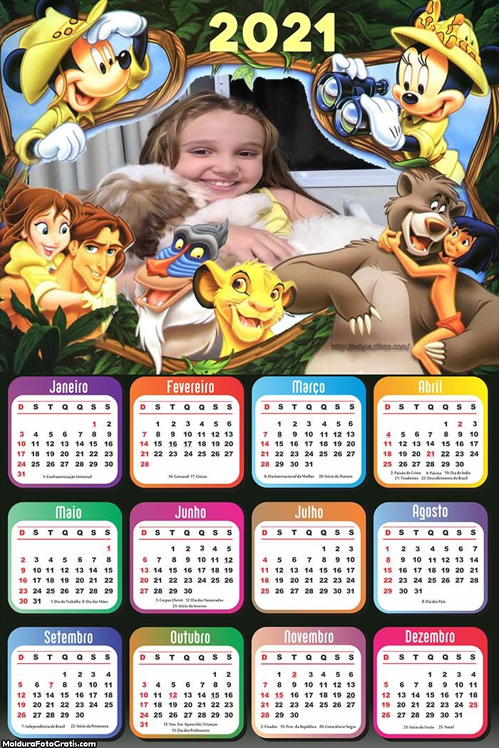 Calendário Safari Mickey 2021
