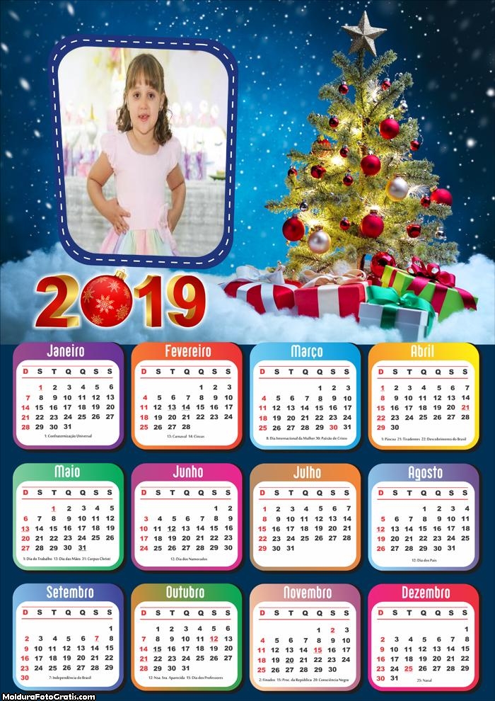 Calendário Linda Árvore de Natal 2019