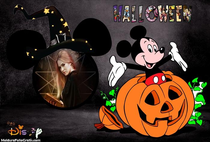 Colagem de Foto Halloween Mickey