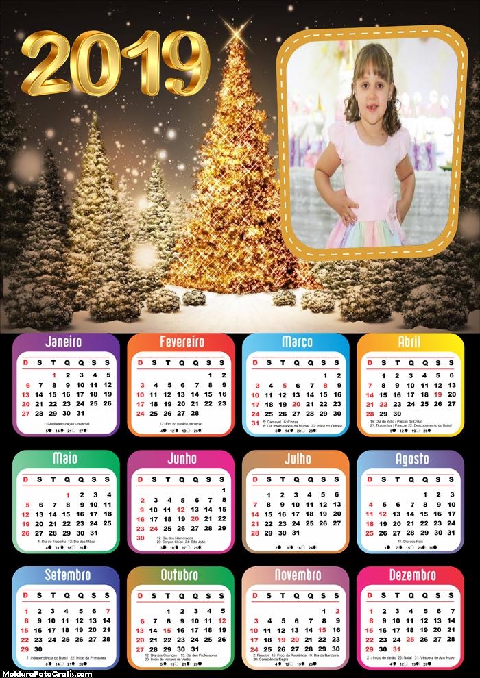 Calendário Natal Iluminado 2019