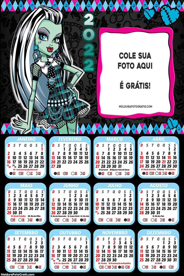 Calendário Frankie Monster High 2022