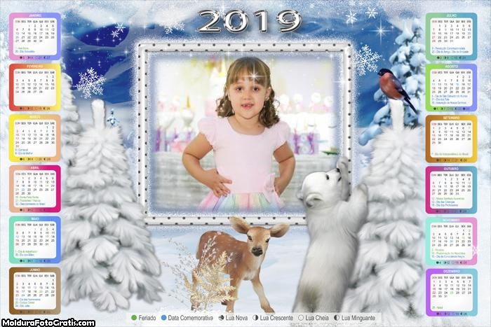 Calendário Urso Polar de Natal 2019