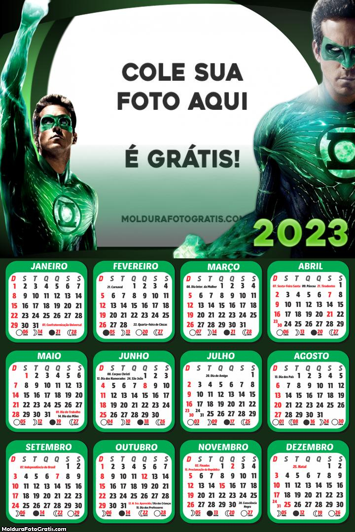 Calendário Lanterna Verde 2023